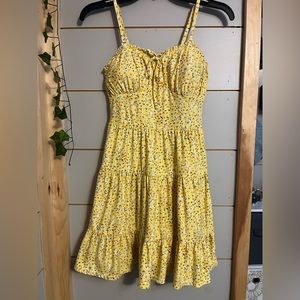 Yellow Floral Dress